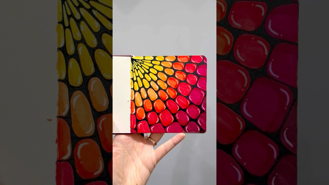 Zentangle Art 🏵️ Zen Doodle Art 🏵️ Sketch Marker Desen Çalışması #ramadanwithyoutube