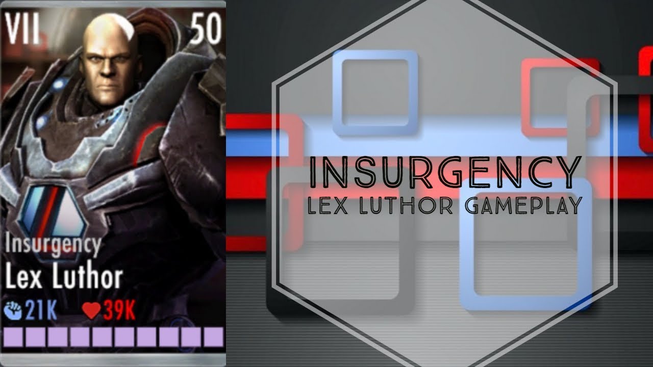 Injustice Gods Among Us Insurgency Lex Luthor Gameplay Elite VII