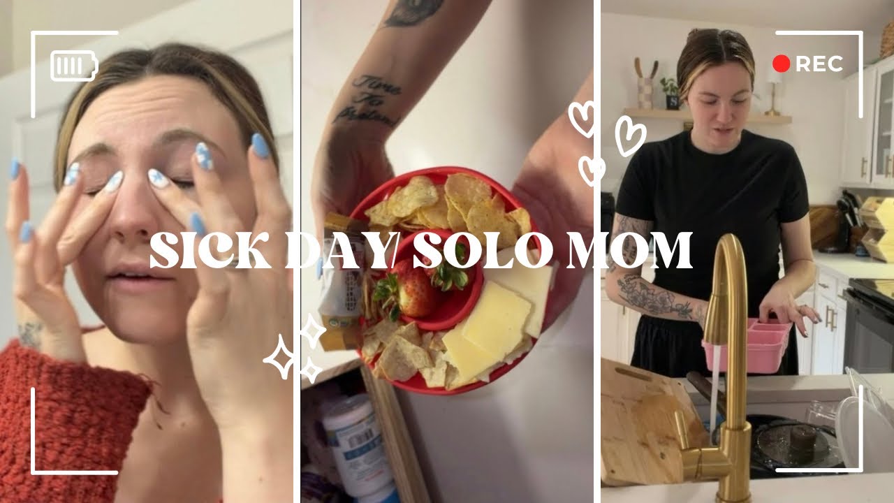 Un-Aesthetic Day in the Life | Solo Mom Sick Morning