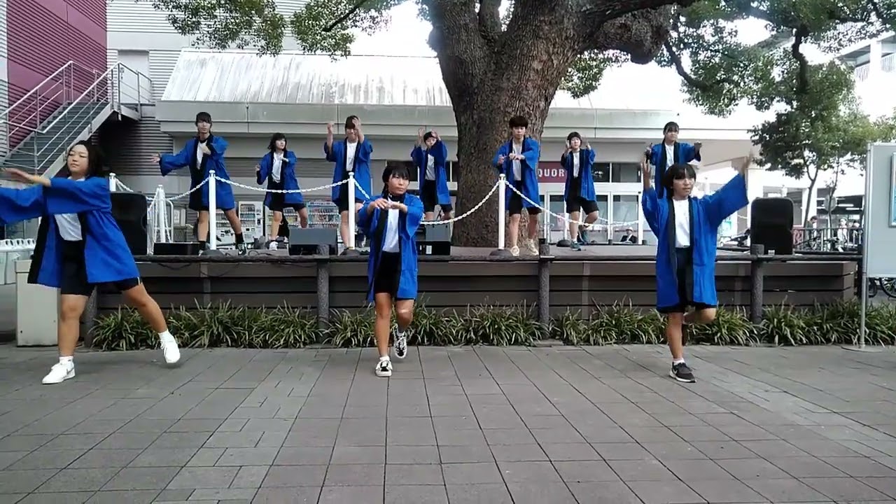 ２０２２年１０月２２日＠はだのパラスポーツフェスティバル２０２２＠くすのき広場ステージ＠その１＠はだの総合高校よさこいソウラン（Aグループ）＠11時09分31秒