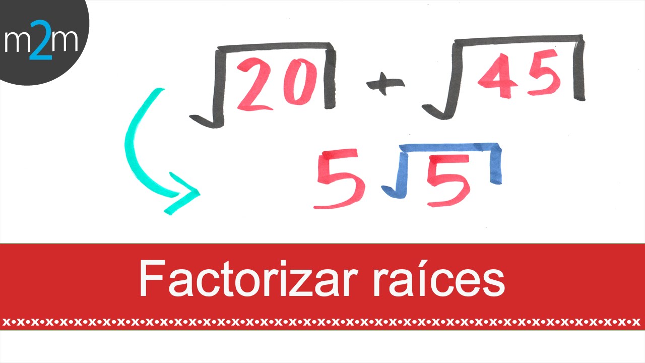Factorizar suma de raíces