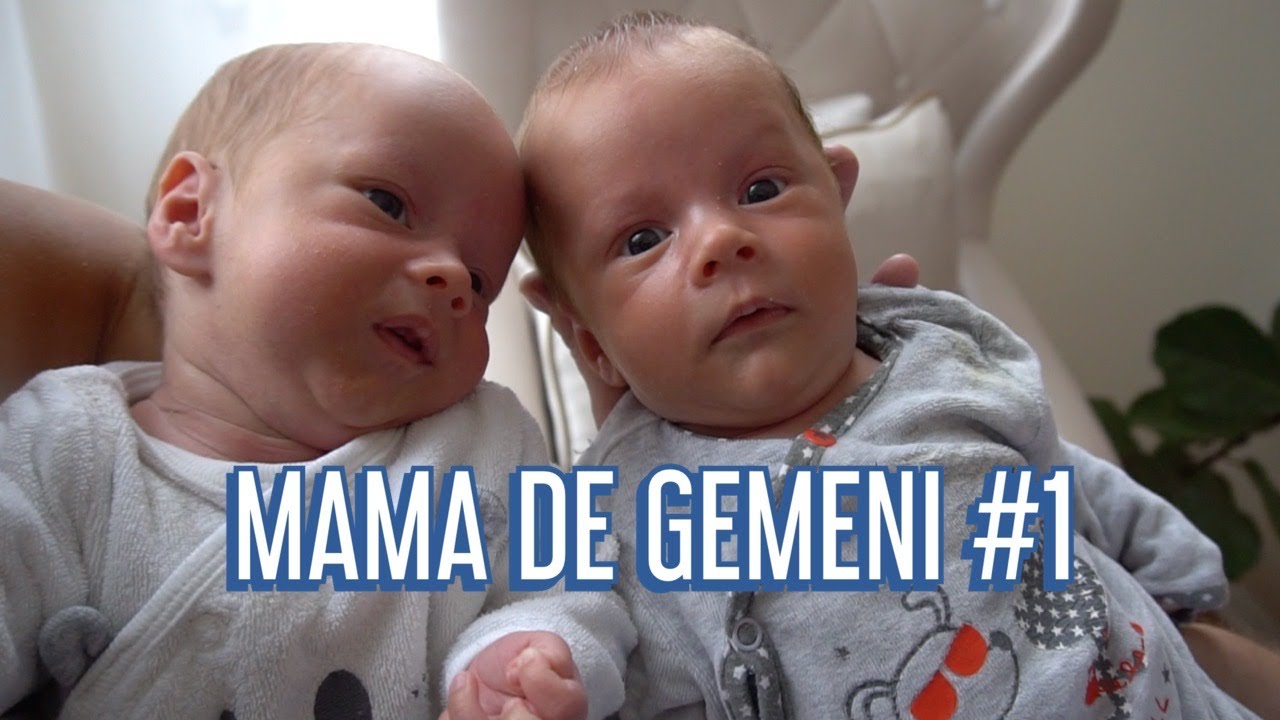 Cu gemenii la primul control medical