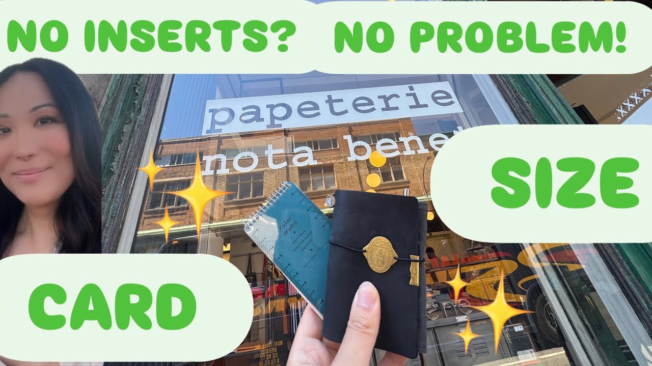 Traveler&rsquo;s Card Size Insert Hack!  - Midori Ruler Memo - DIY Ideas for Card Size
