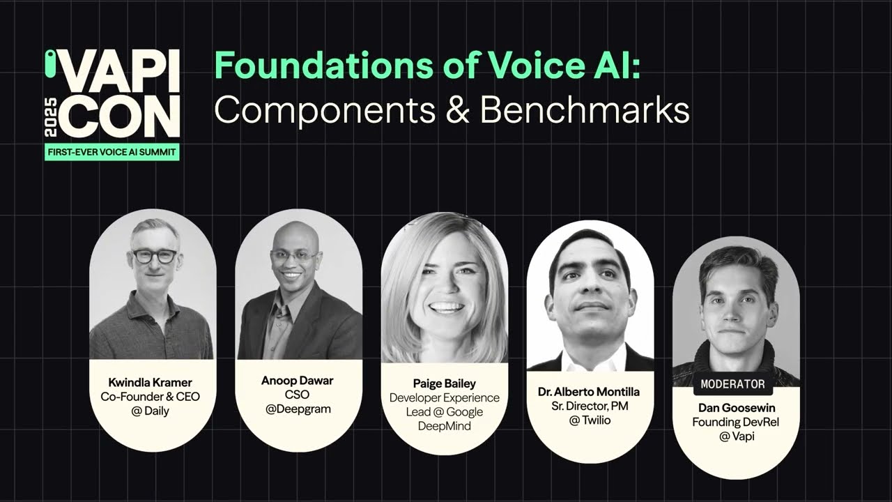 Foundations of Voice AI: Components, Benchmarks & The Future of Speech Technology | VAPICON 25 Panel