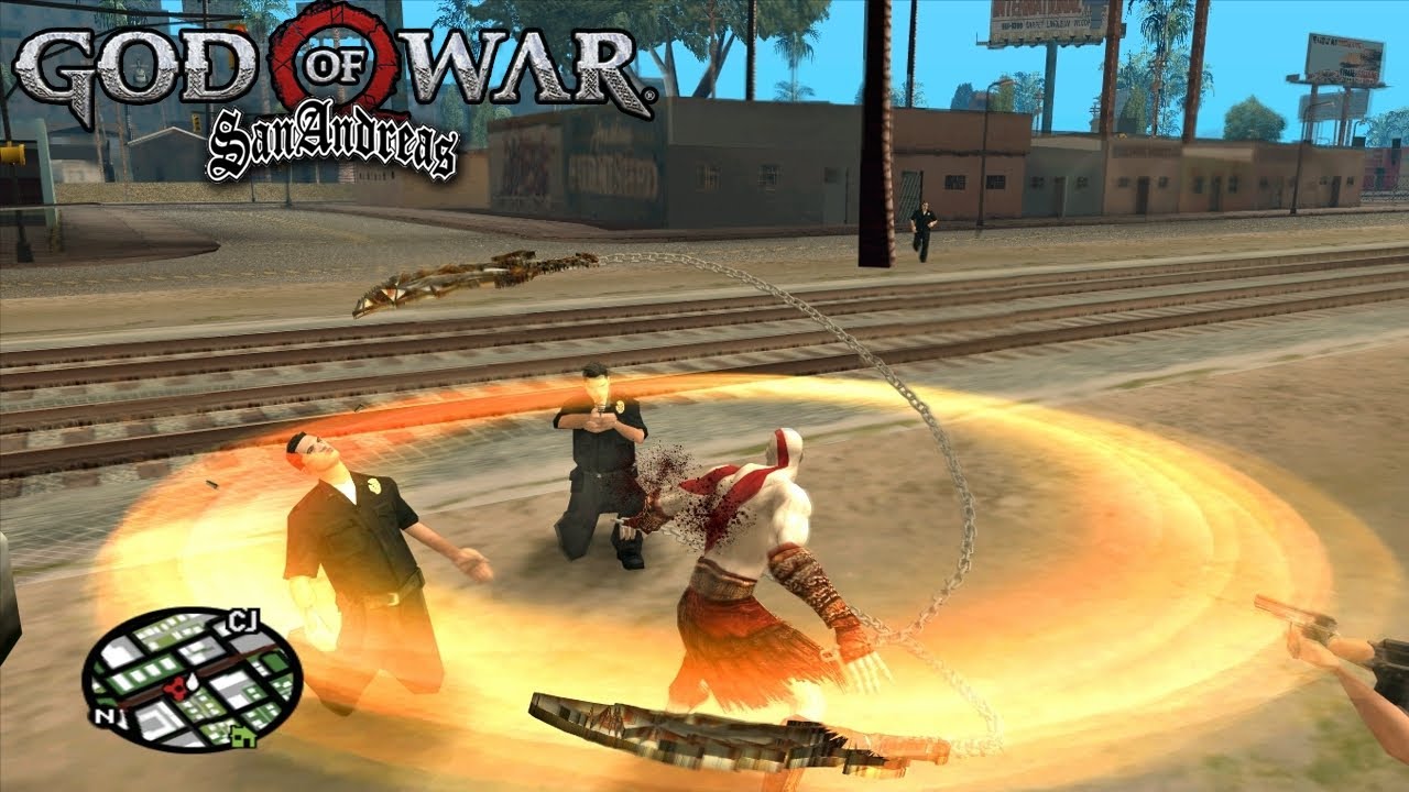 Mod GOD OF WAR di GTA SAN ANDREAS!