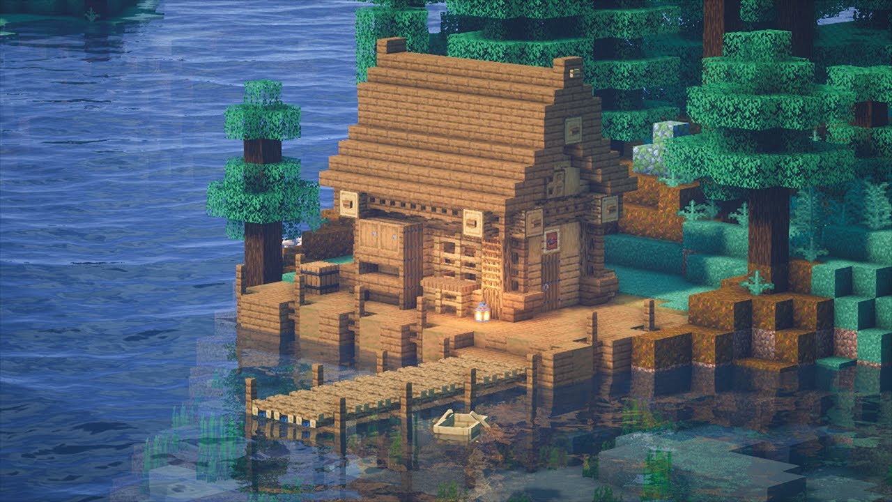 Minecraft: Fishing Hut | Tutorial