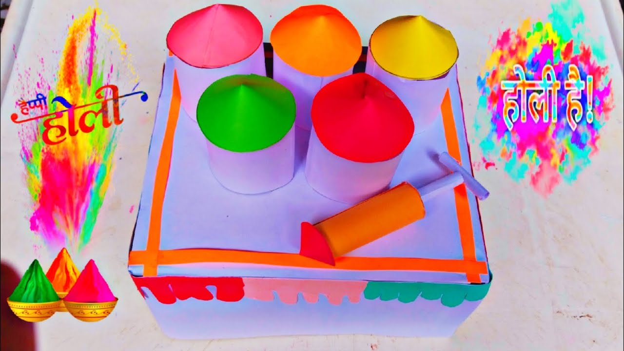 Holi Plate Decor Idea | Holi Craft Idea | Holi Waste Material Craft 