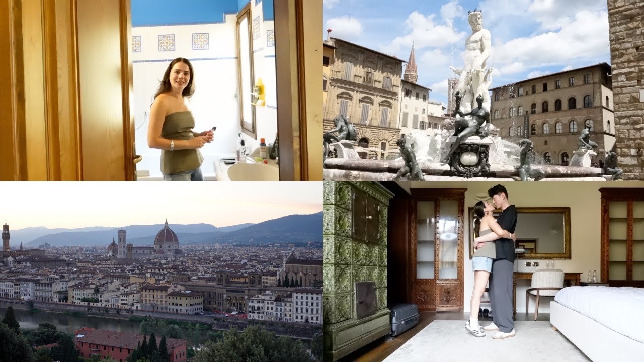 korelimle floransa vlog🇮🇹 | balayı odamız, duomo, ponte vecchio, piazzale michelangelo | b&ouml;l&uuml;m 6