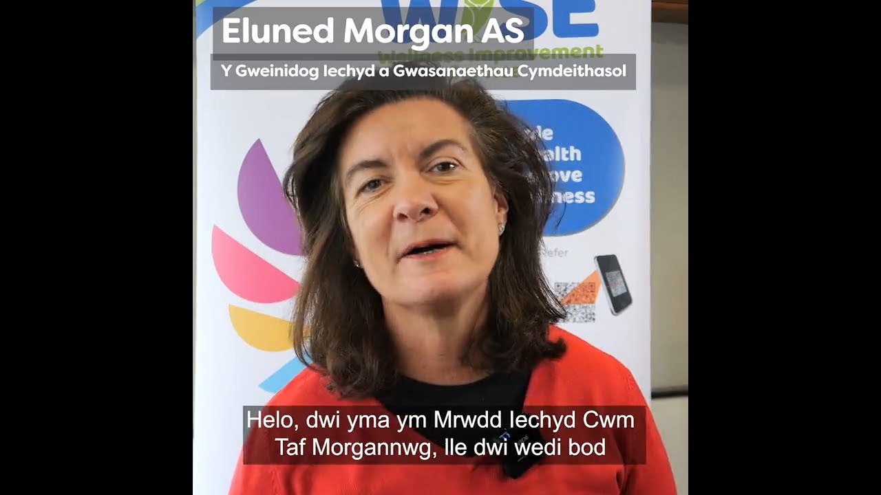 Health & Social Services Minister Eluned Morgan visits WISE Service (Cymraeg)