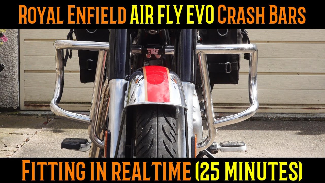 Royal Enfield Classic 350 REborn, Fitting the Royal Enfield Air fly EVO CRASH Bars!