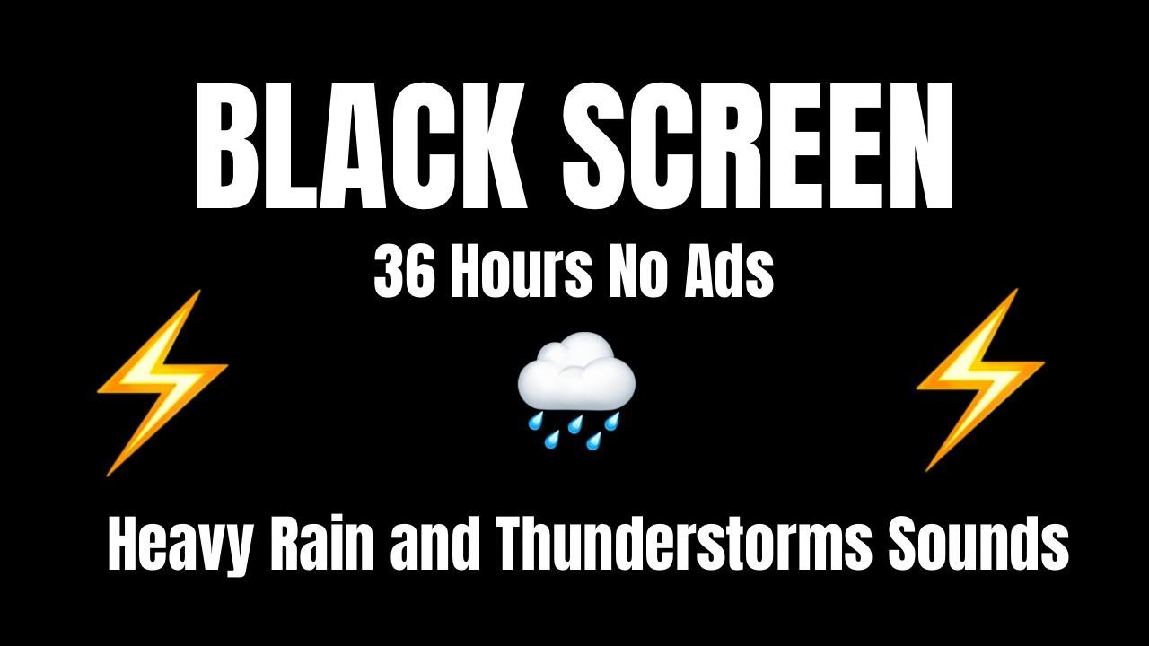 Deep Sleep Sounds | Relaxing Night Rain Ambience for Sleep & Study”