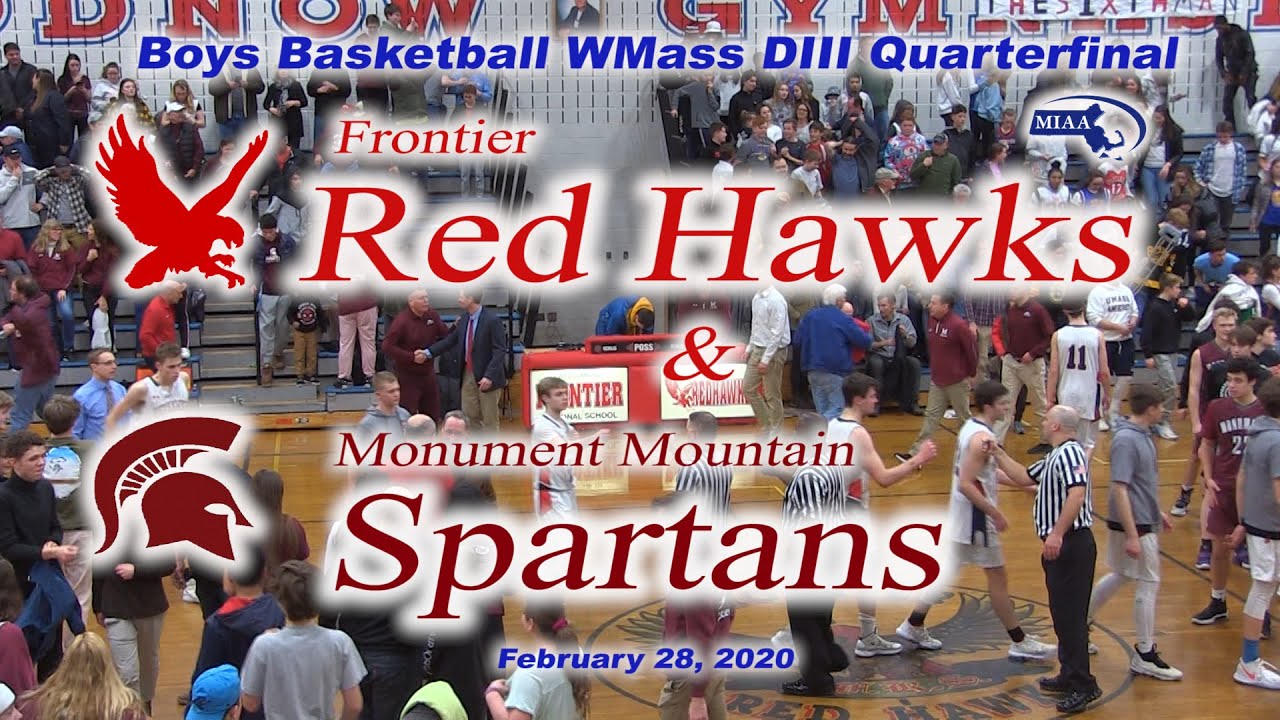 Frontier Regional School Boys Basketball v Monument Mountain Western Mass DIII Quarterfinal