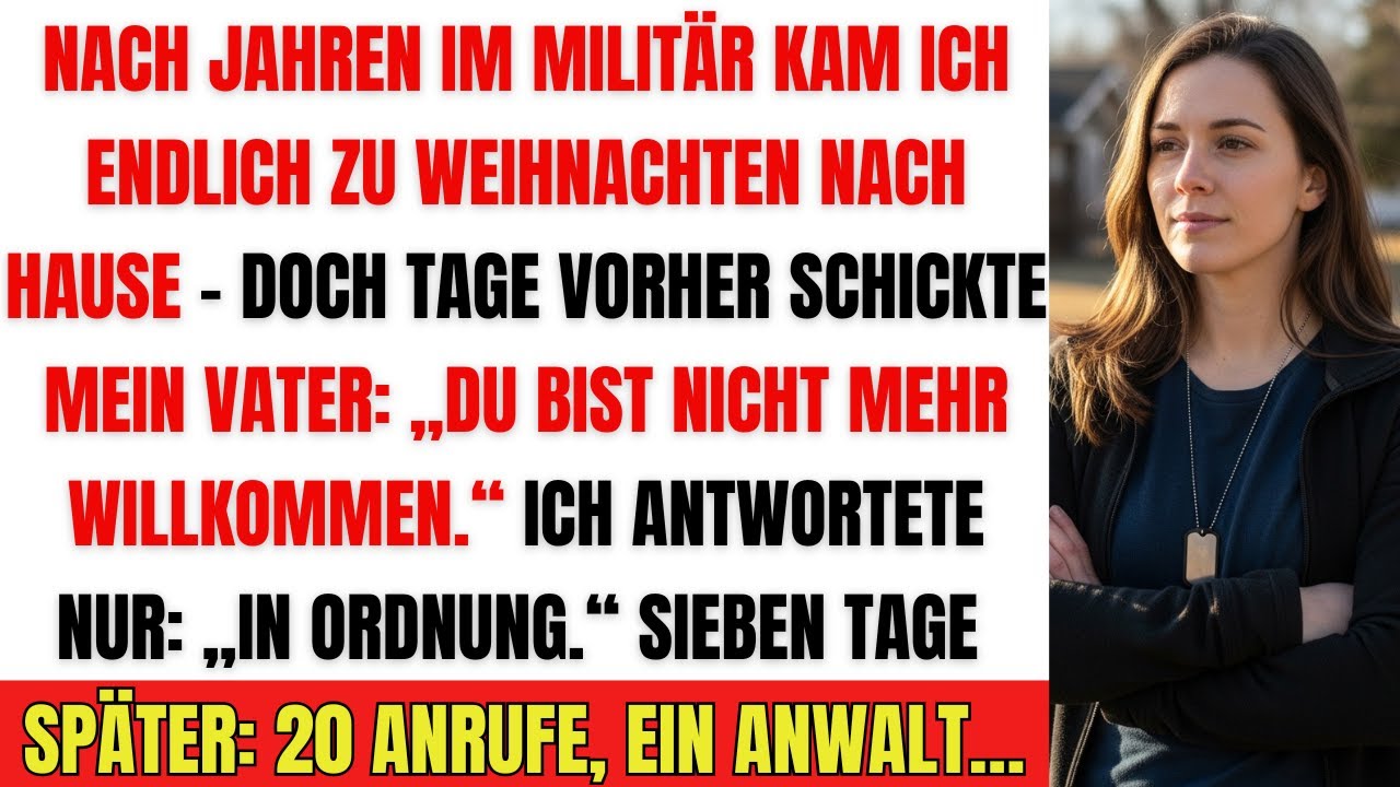 Mein Vater schickte mich weg – Weihnachten ohne mich? 7 Tage später rief der Anwalt an...