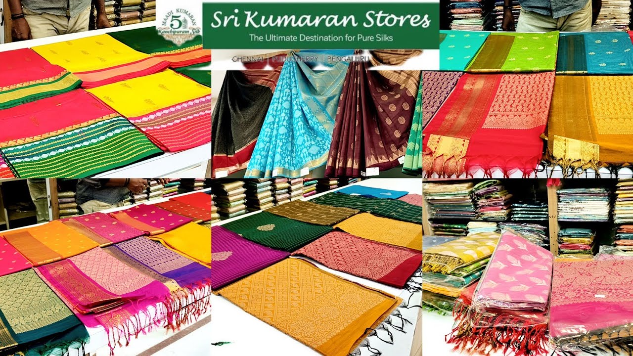 Tnagar 5 Maadi Sri Kumaran Stores Soft Light Weight Fancy Silk Cotton Saree Collection 