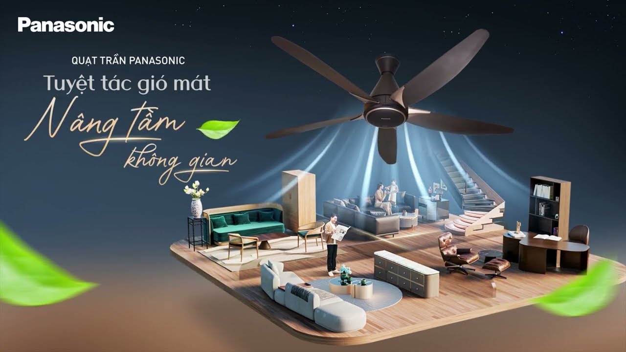QUẠT TRẦN F-60GDS: TUYỆT TÁC DÁNG CHUẨN - NÂNG TẦM KHÔNG GIAN