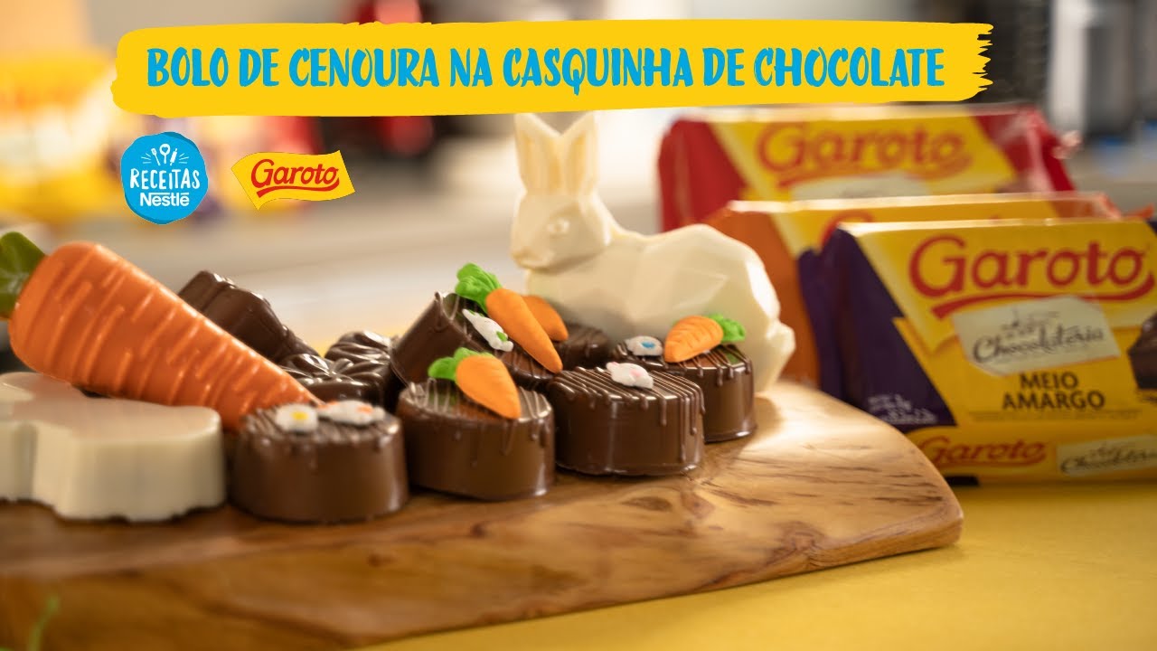 Bolo de Cenoura na Casquinha de Chocolate - Empreenda e Renda - Receitas Nestlé