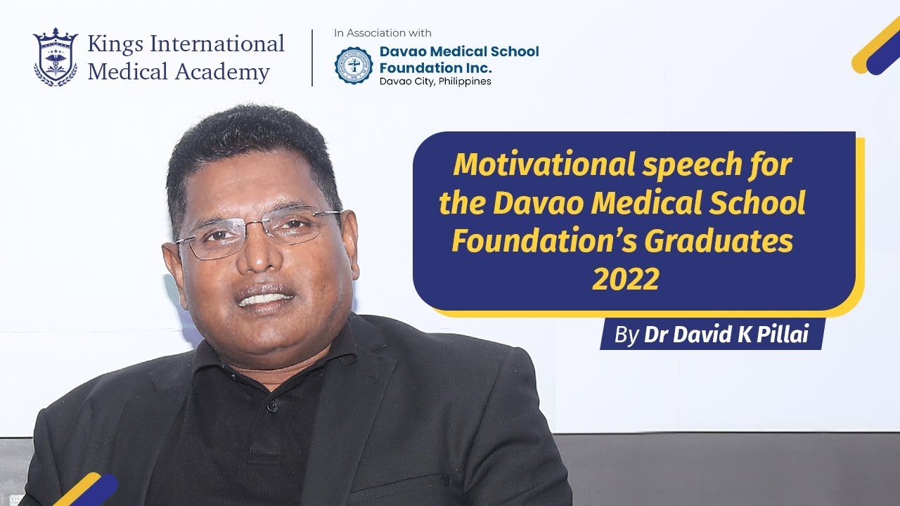 Dr David K Pillai - Motivational speech for the DMSF Graduates