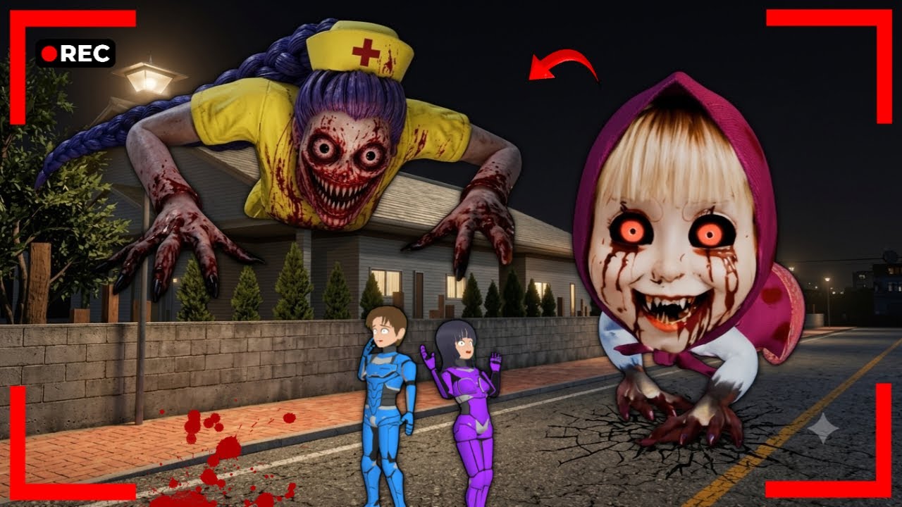 GIANT MASHA & GIANT RUMI NURSE Appeared and Attacked Sakura City! 😱🔥 | Sakura School Simulator