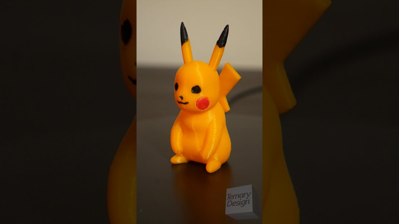 3D Printing and Painting Pikachu!