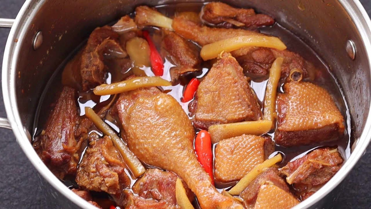 Cách nấu Thịt Vịt Kho Gừng thơm ngon đổi món cho cả nhà