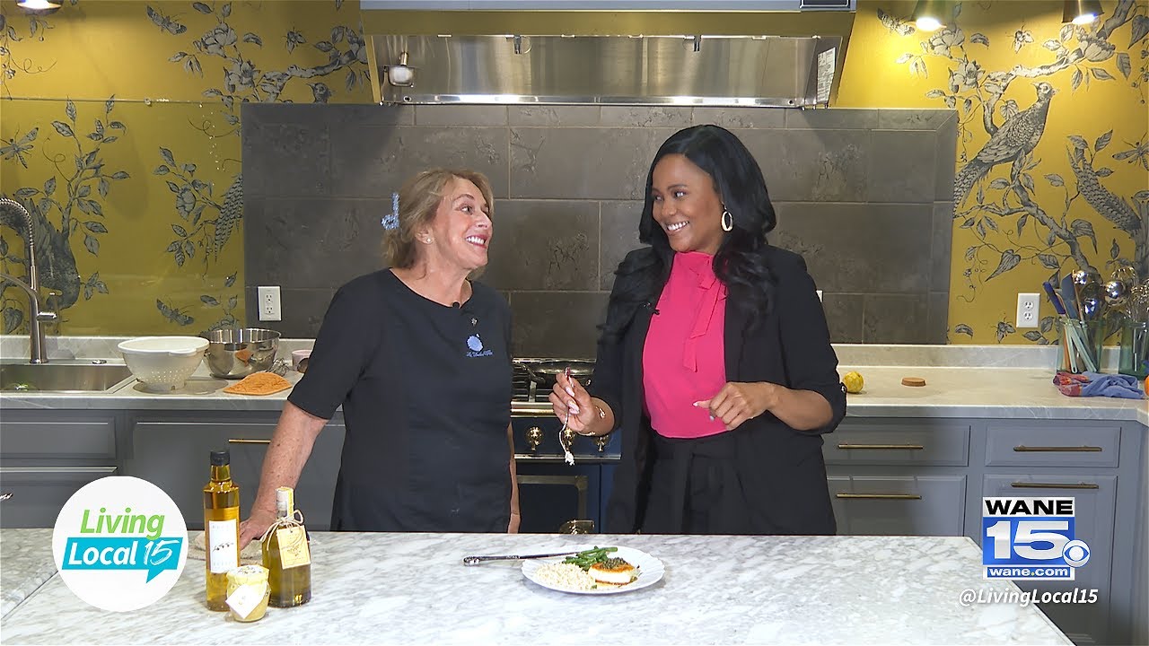 Jessica Tastes Chilean Sea Bass with a Lemon Caper Sauce at Fearless Cook | Living Local 15