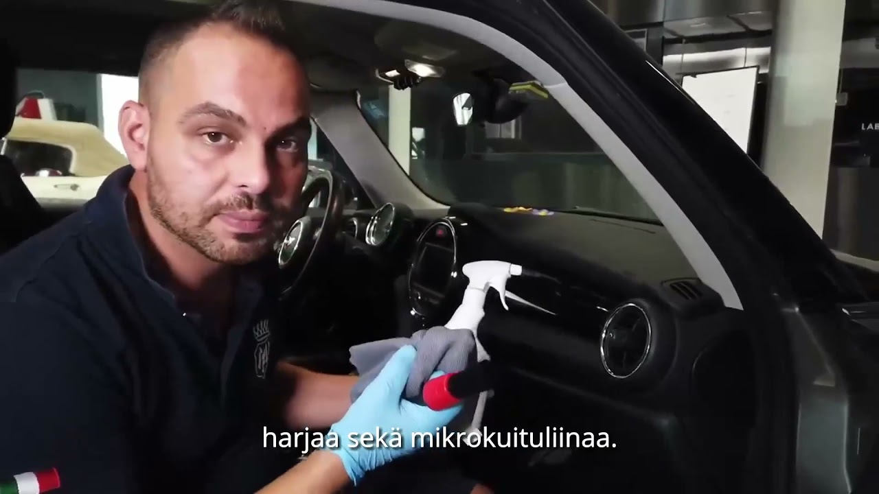Auton ohjaamon ja ilmastoinnin desinfiointi