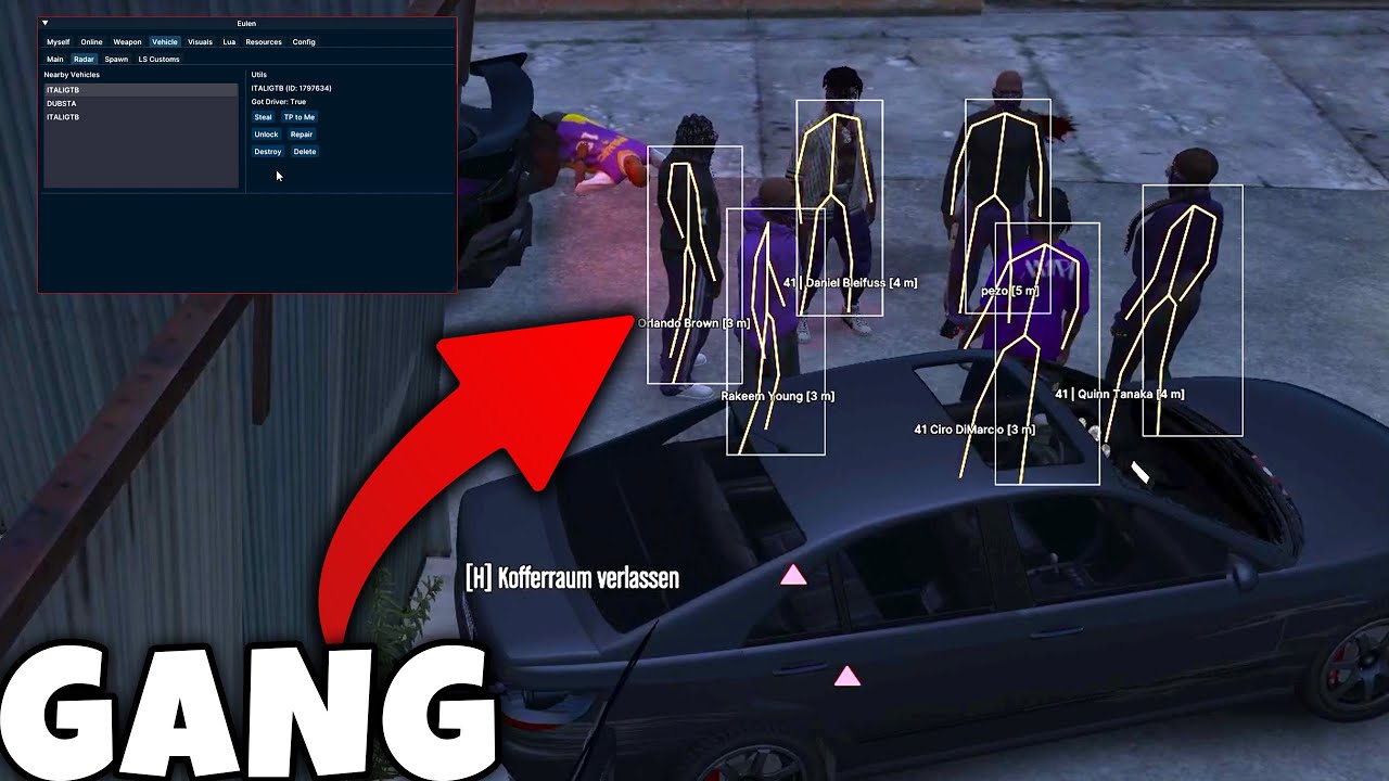 RA**ISTISCHE GANG mit MODMENÜ ausgelöscht😂