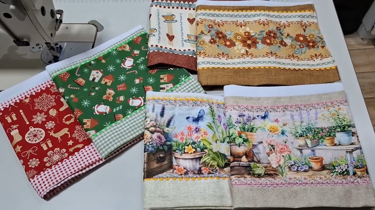 3 Kits de Panos de Prato Para Vender Muito (todos fáceis!)🌸  🌷 💜