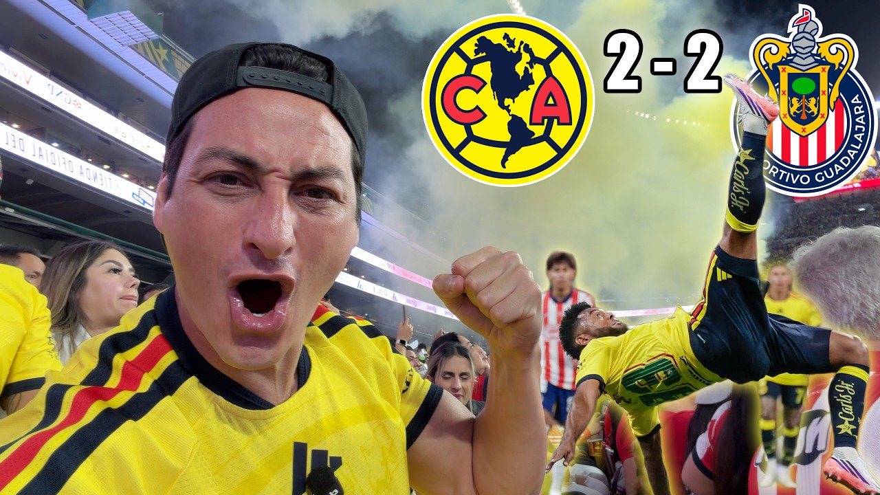 &iexcl;LA CHILENA DE BORJA ENLOQUECI&Oacute; EL AZTECA! | Am&eacute;rica 2-2 Chivas