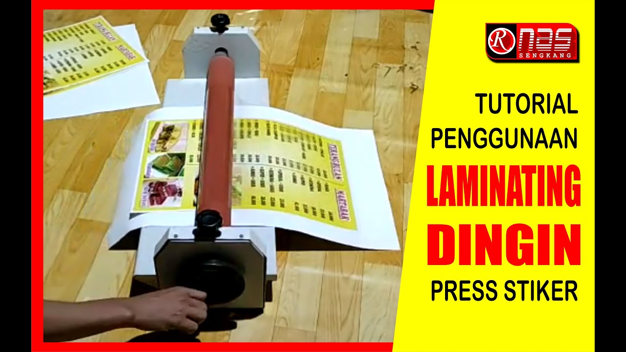 TUTORIAL PENGGUNAAN MESIN LAMINATING DINGIN, MESIN ANTI GORES UKURAN 60 X 60 CM