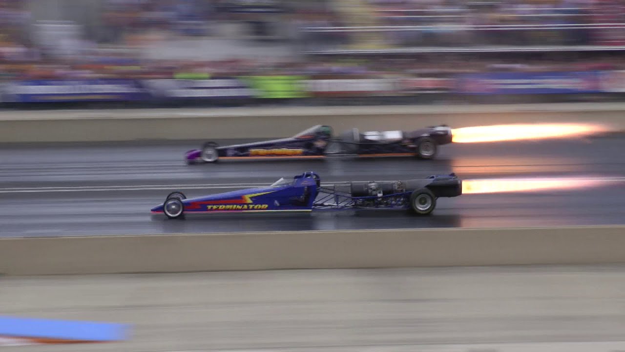 5 Minutes of 5,000 HP Jet Dragsters Launching (1 of 2)