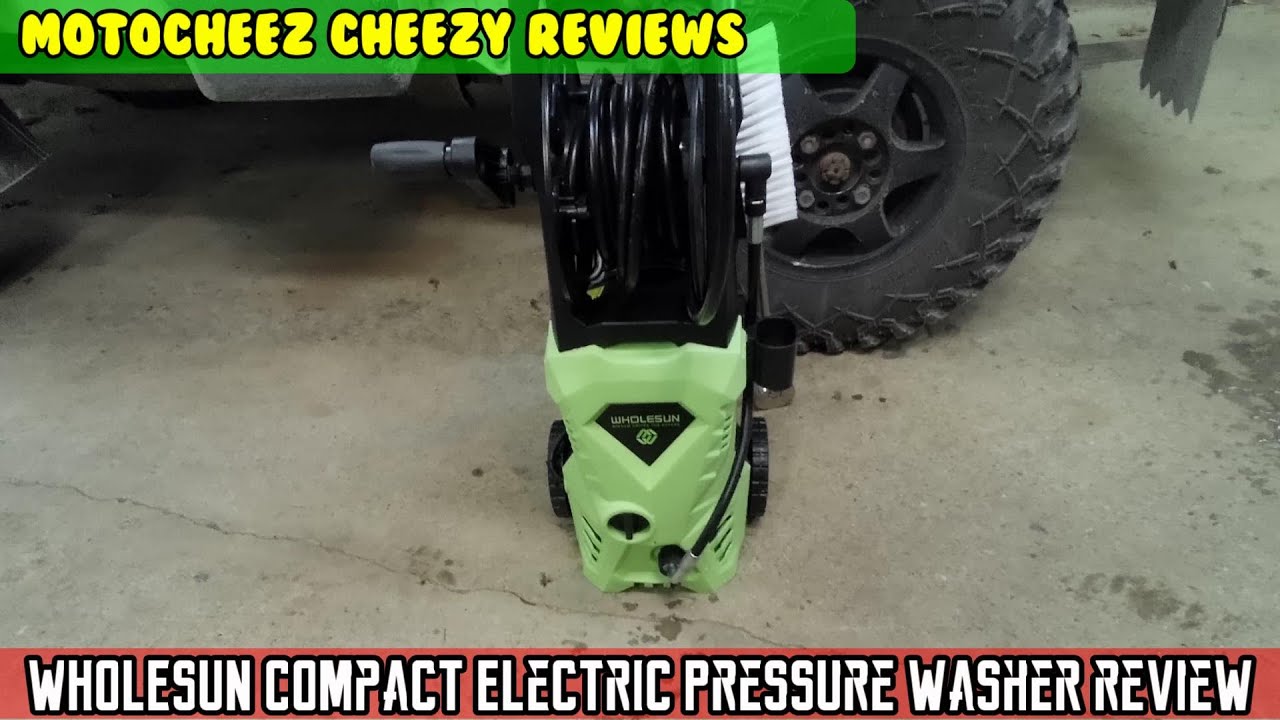 WHOLESUN Compact 3000PSI Electric Pressure Washer 2.4GPM Power Washer review. Pressure hose reel