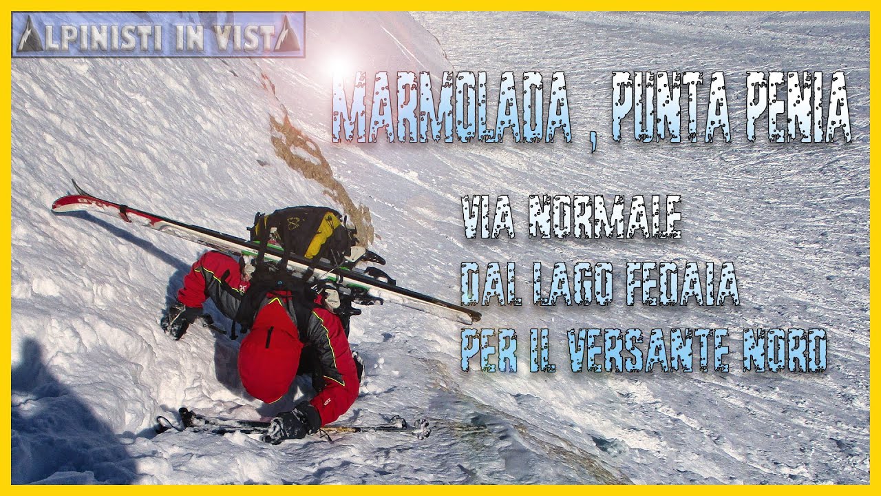 Marmolada, Punta Penia 3343 mt, Via Normale dal Lago Fedaia per il versante Nord