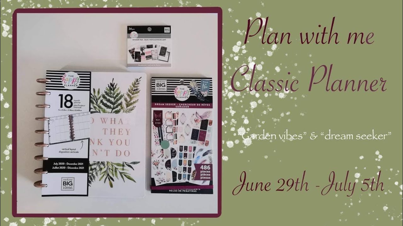 Happy Planner Garden Vibes - Plan with me