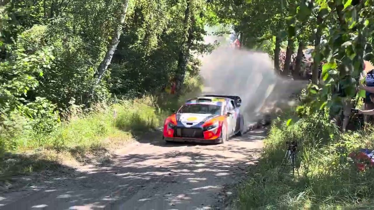 OTT TANAK - M JARVEOJA Rally Poland 2024 Shakedown Insane speed 185 khm Hyundai WRC