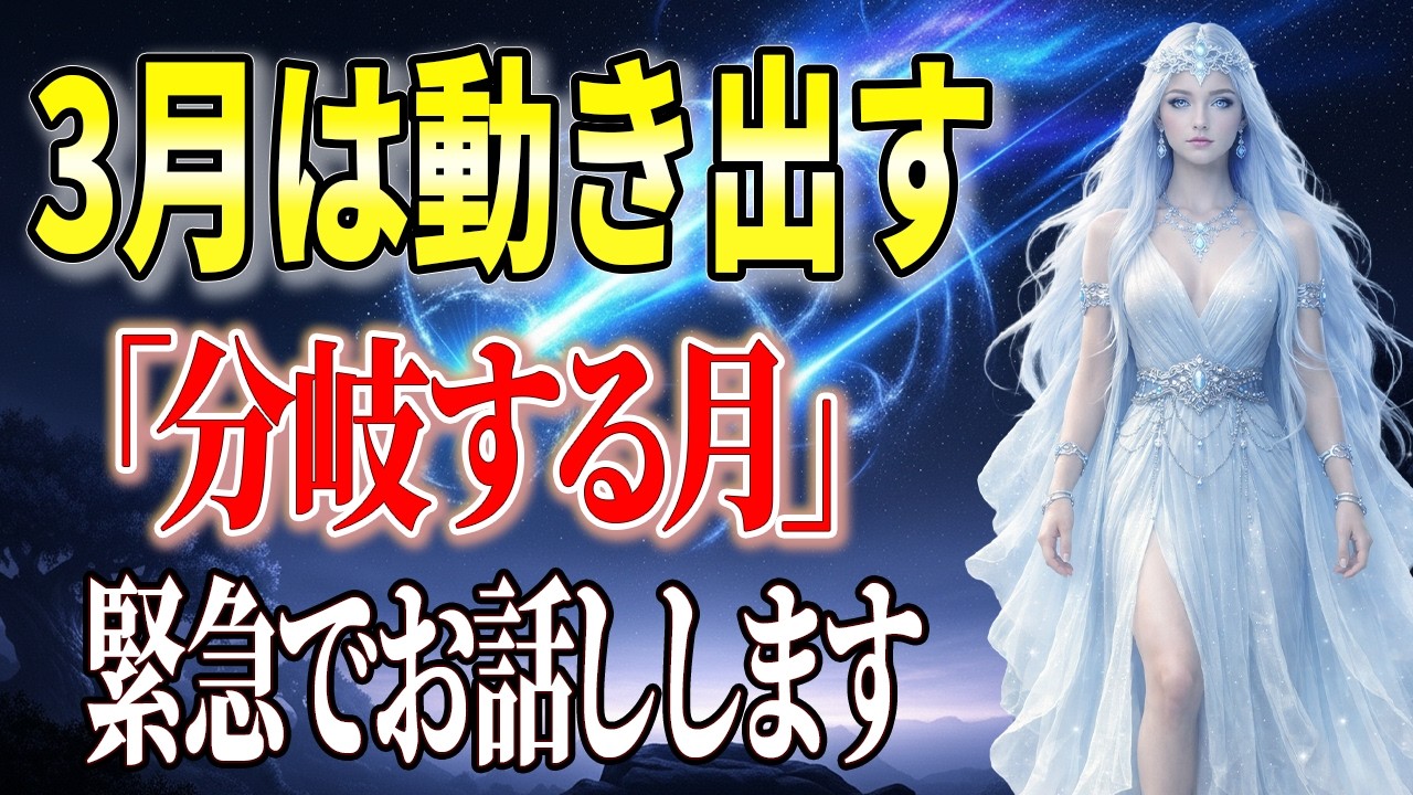 3月とんでもない起こるかも知れません。緊急で話します