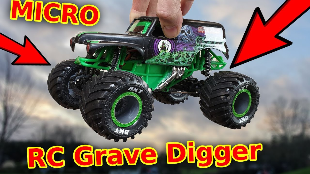 Build the WORLD'S BEST Tiny RC Grave Digger RC Monster Truck Car