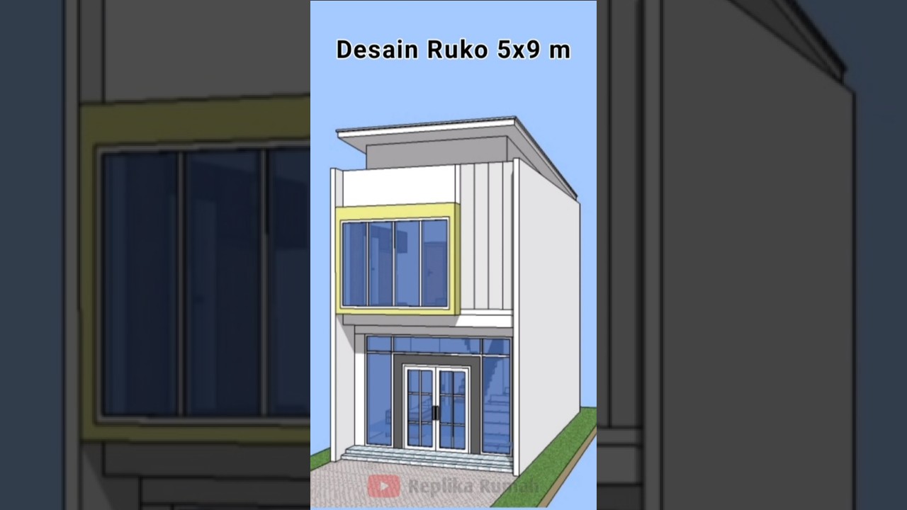 Desain Ruko Minimalis 2 Lantai  #desainruko #reels #shorts