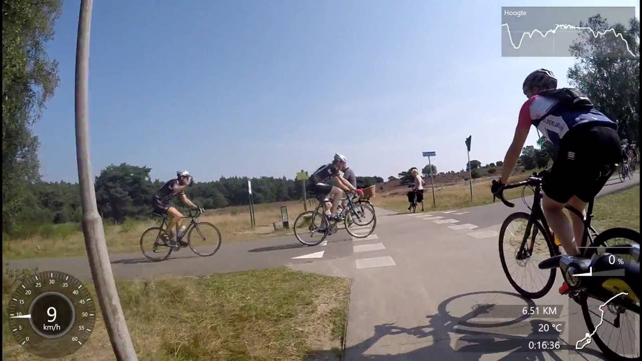Roadbike Posbank climb route part 2