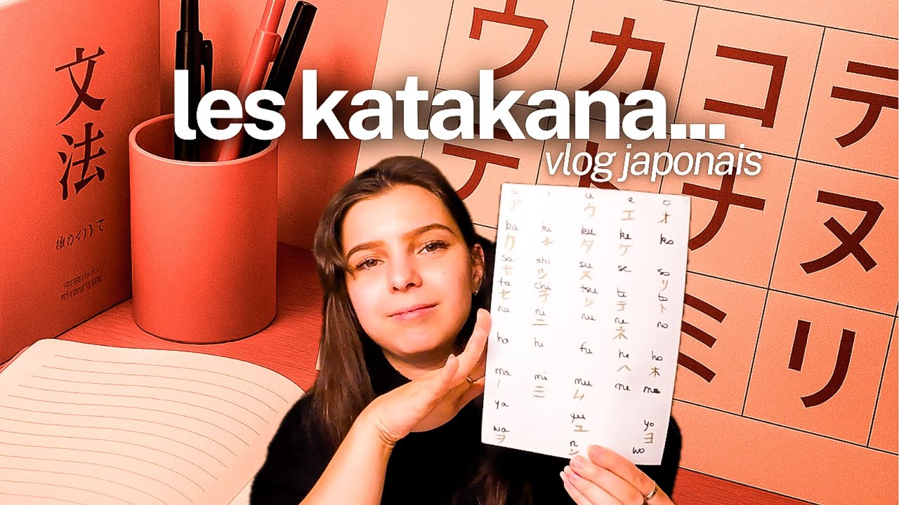 Une semaine pour reprendre le japonais 🇯🇵 | Katakana, routine & motivation