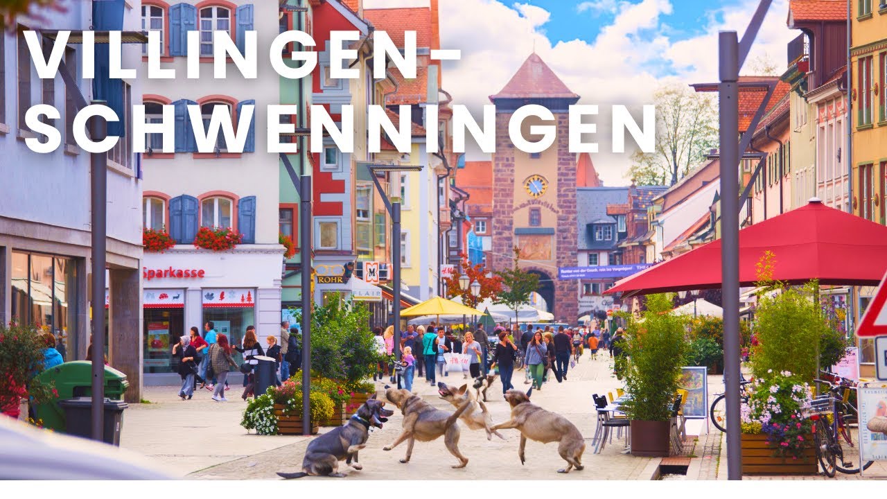 4K Video Tour of Villingen-Schwenningen: Historical Village in Black Forest, Germany | Walk in 4K