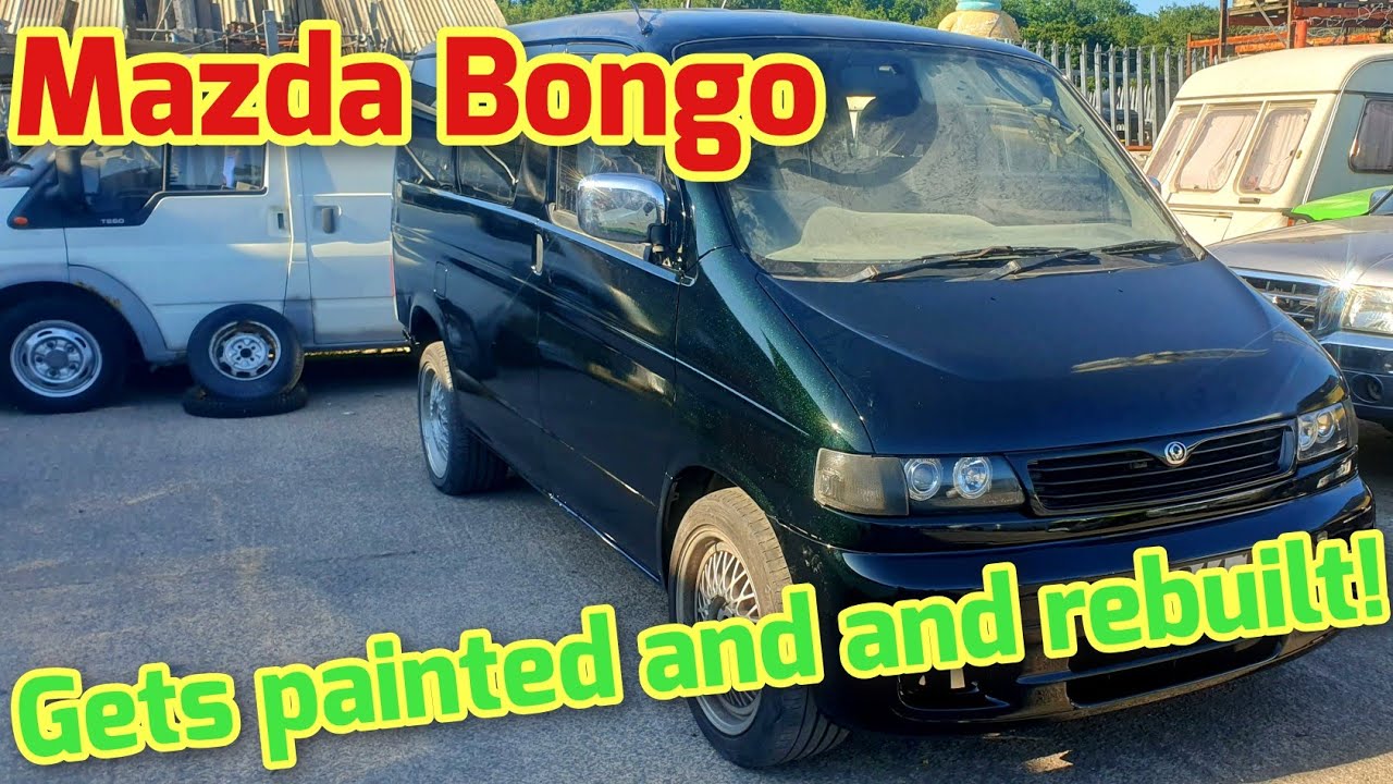 Mazda Bongo, back together and Painted!  AWESOME Colour!