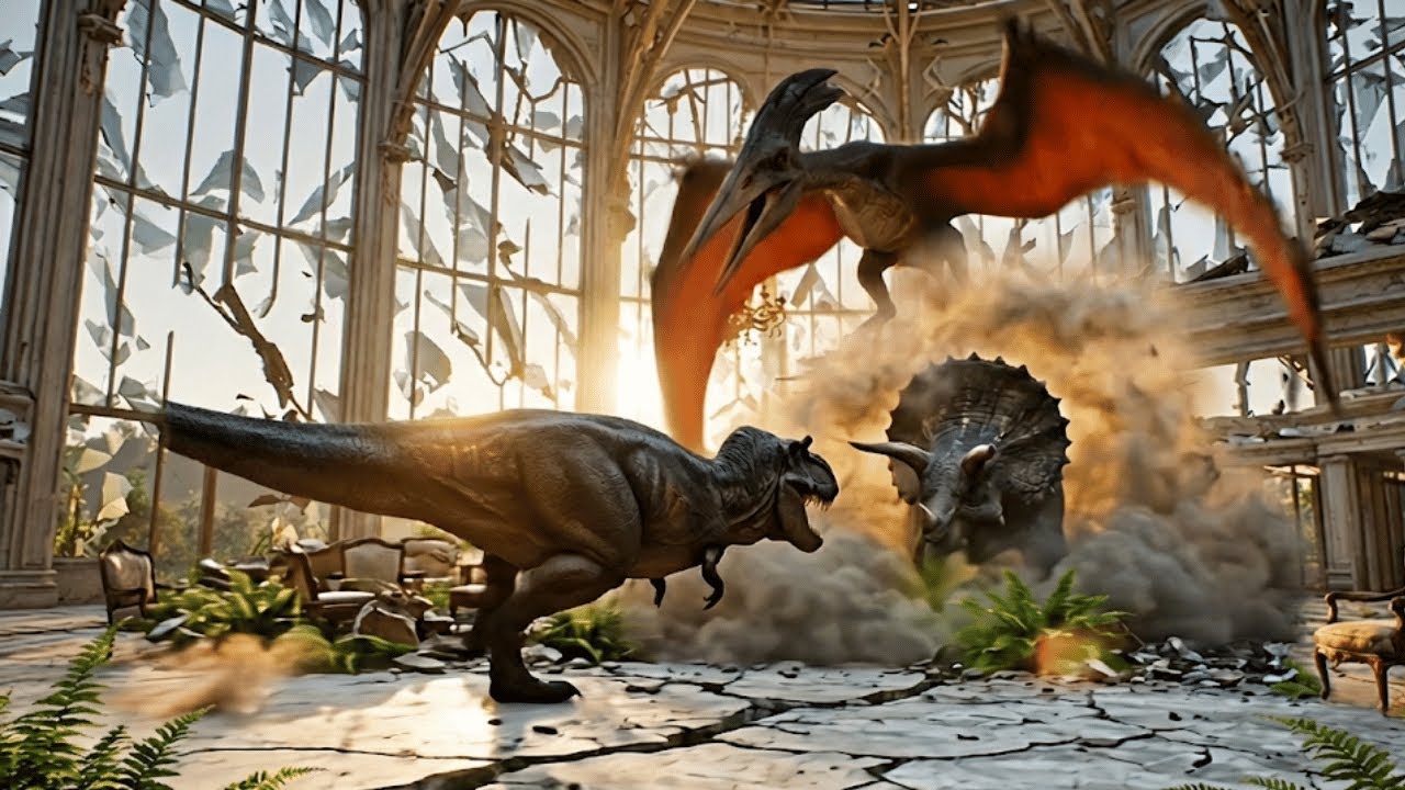 Krona the T-Rex | 100 Days of Survival in an Abandoned Park: The Post-Apocalyptic Era