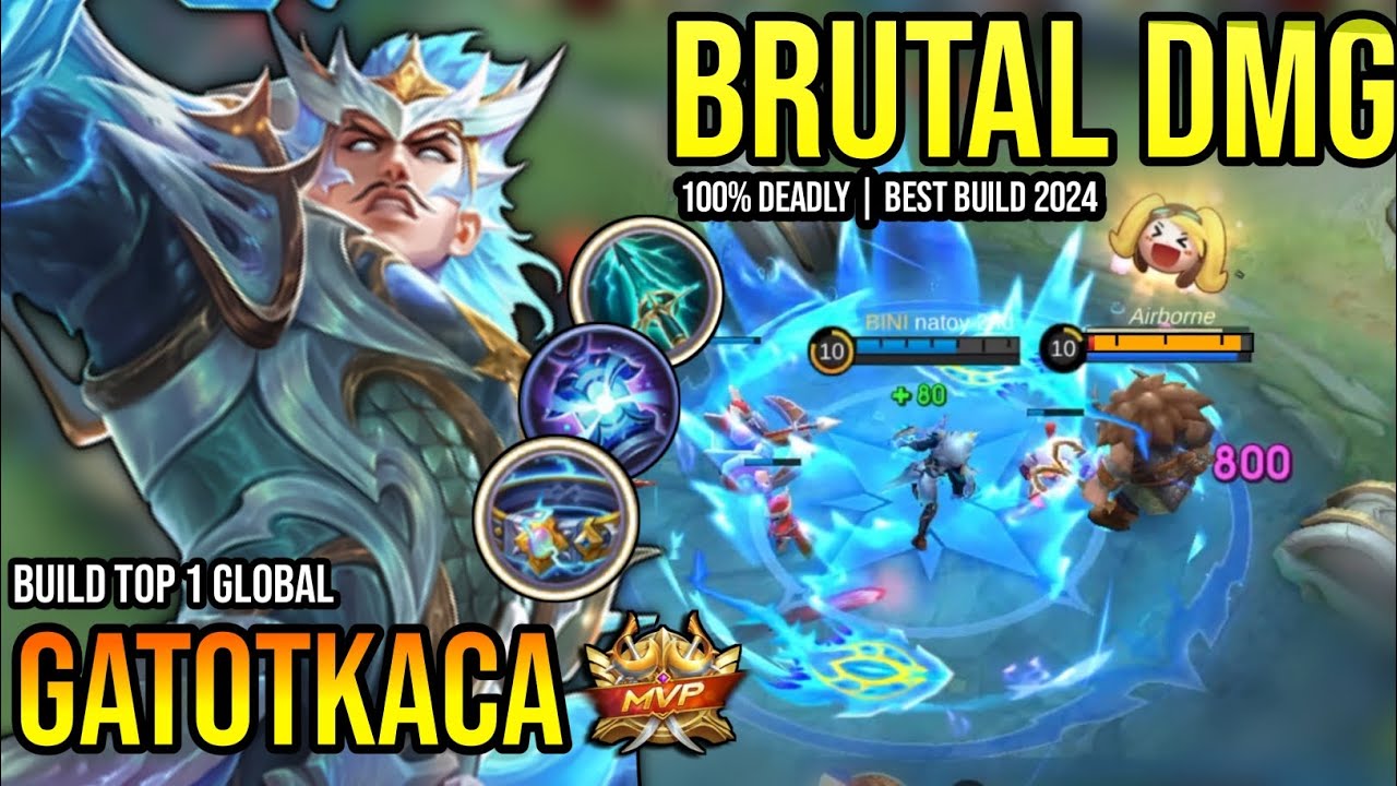 GATOTKACA BEST BUILD 2024 | BUILD TOP GLOBAL GATOTKACA GAMEPLAY | MOBILE LEGENDS✓