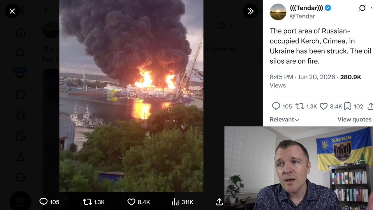 Ukraine Struck the Kerch Oil Depot in Crimea