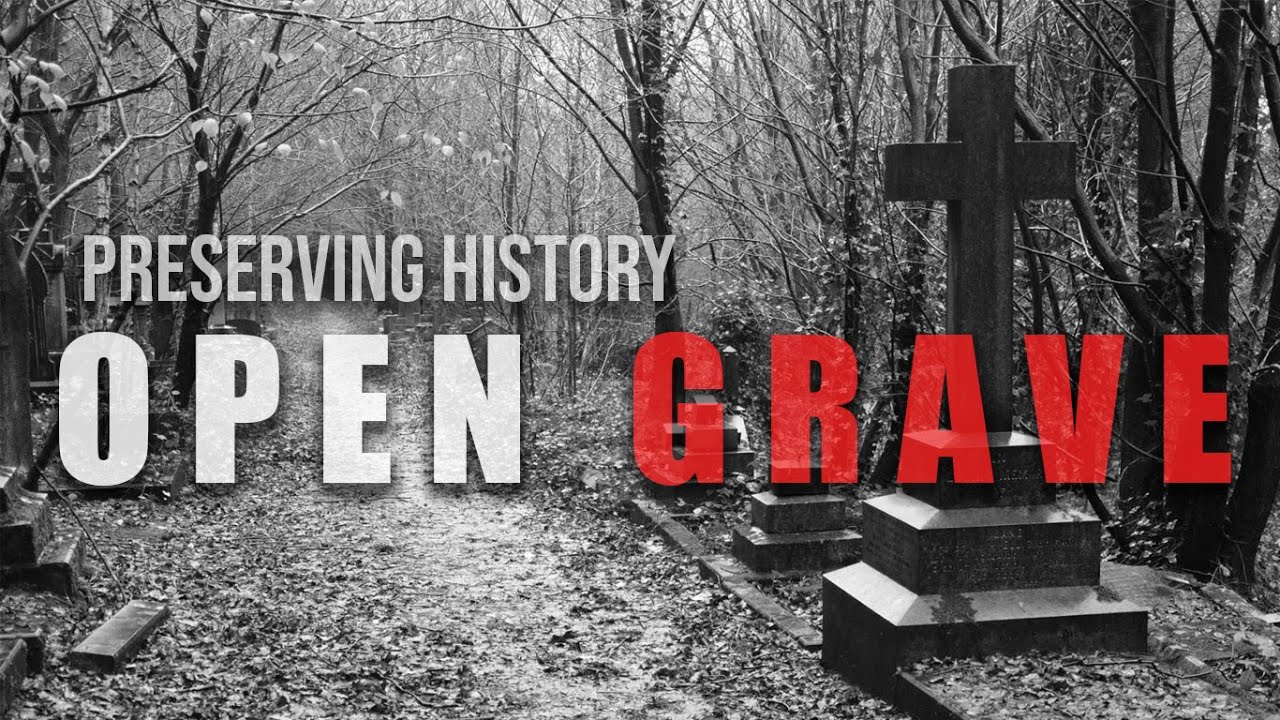 Dangerous OPEN GRAVE  restoration Hirst wood Burial Ground | Shipley | Bradford
