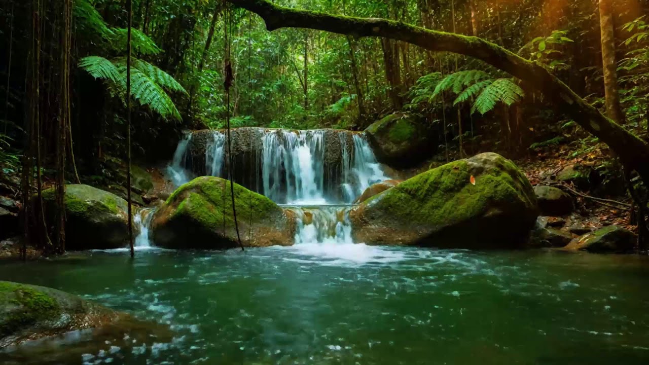 Forest River Nature Sounds - Gentle Stream with Birdsong | Relaxing Nature Ambience for Sleep