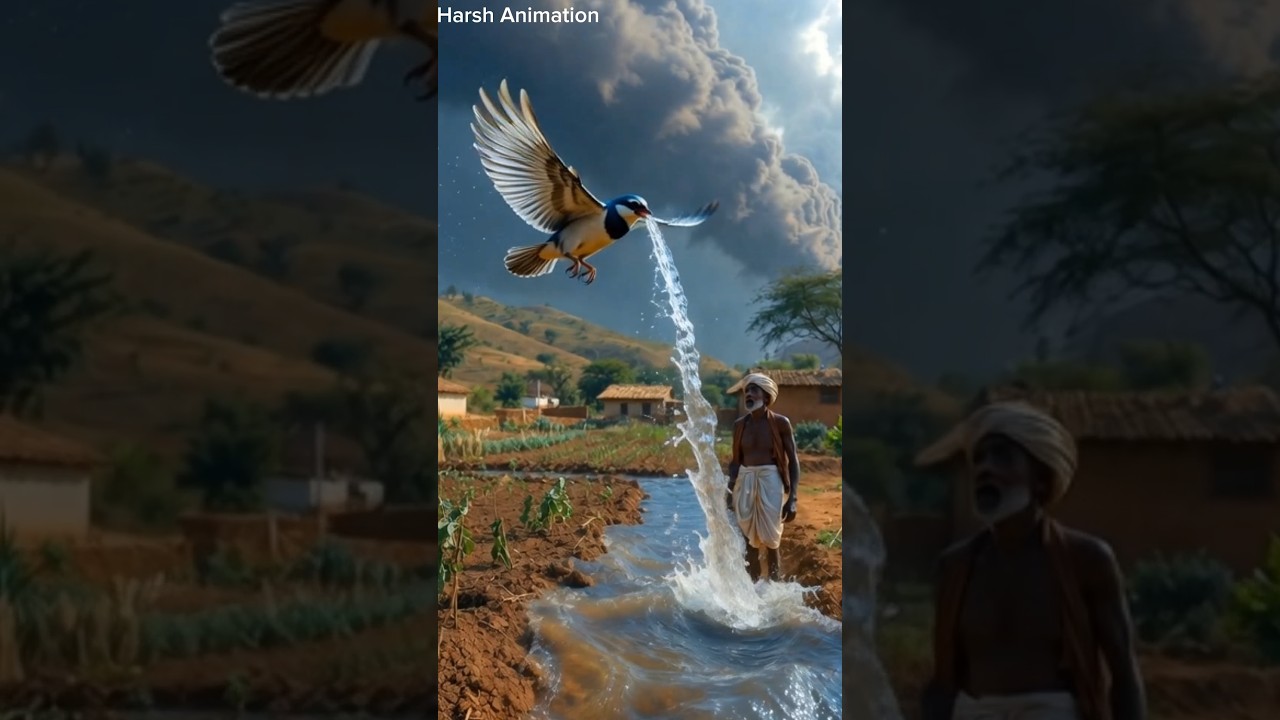 kisan aur nanhi chiriya 🕊️🥰🫣....