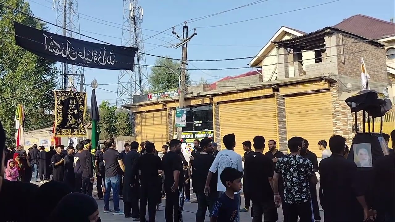 9th moharram juloos at Srinagar bamina