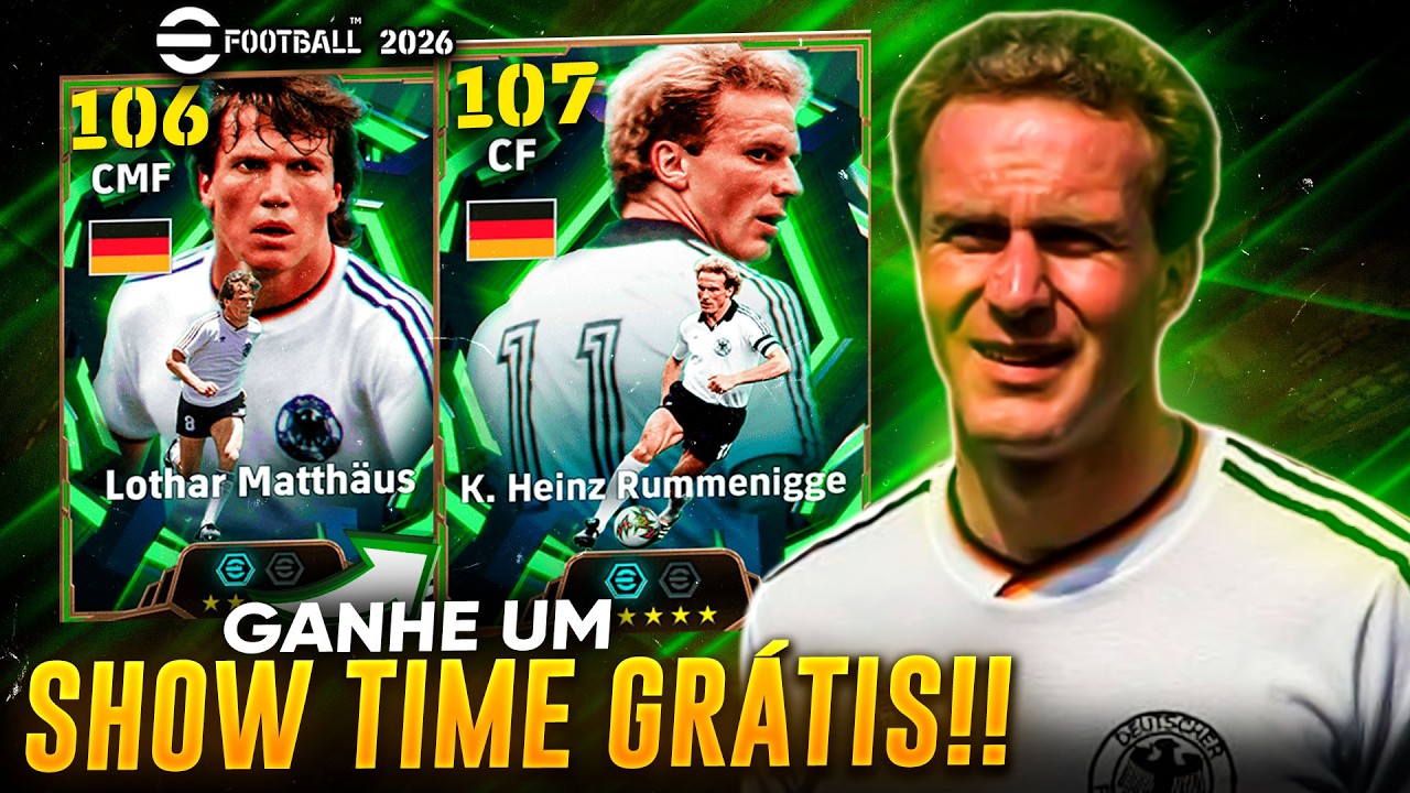 🎁 SHOW TIME GRÁTIS! 😱 RUMMENIGGE BLITZ CURLER CHEGOU | ATUALIZAÇÃO SEMANAL eFootball